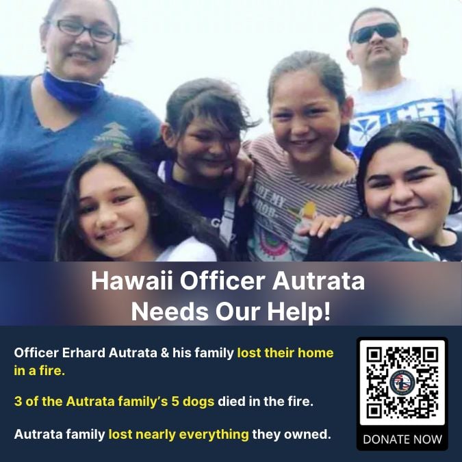 Hawaii Officer Erhard Autrata and family