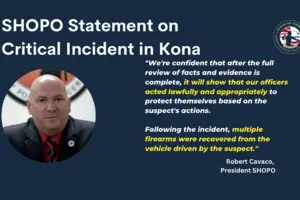 Cavaco statement on Kona OIS